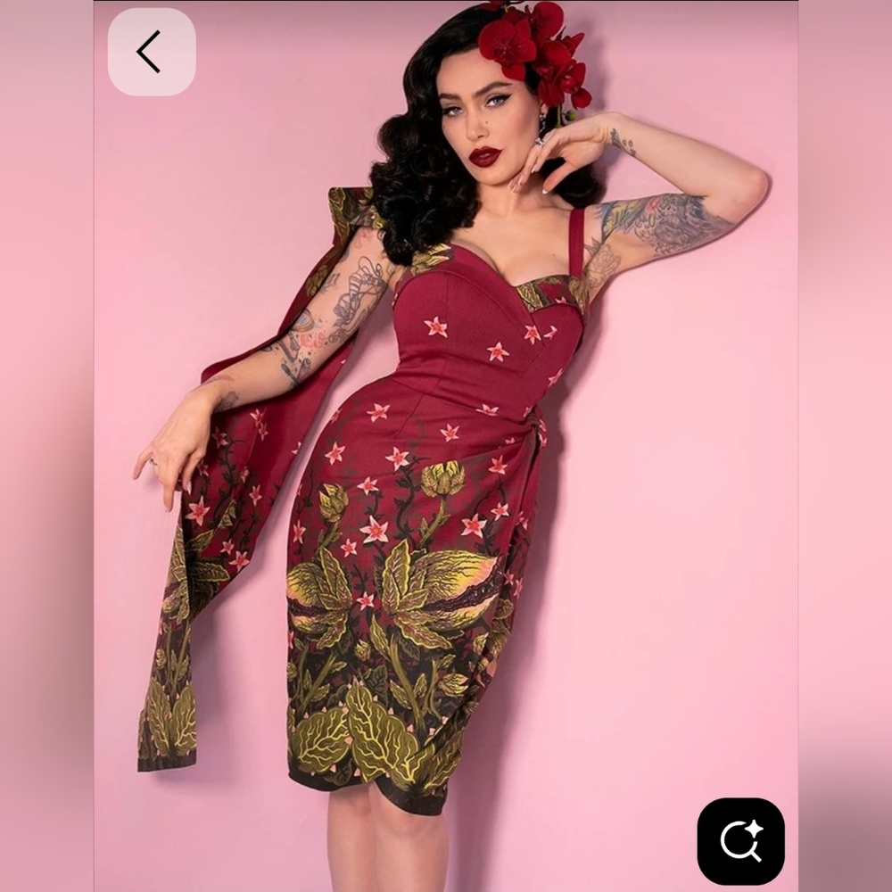 Vixen By Micheline Pitt Haunted Honey Sarong Venus Flytrap 2x